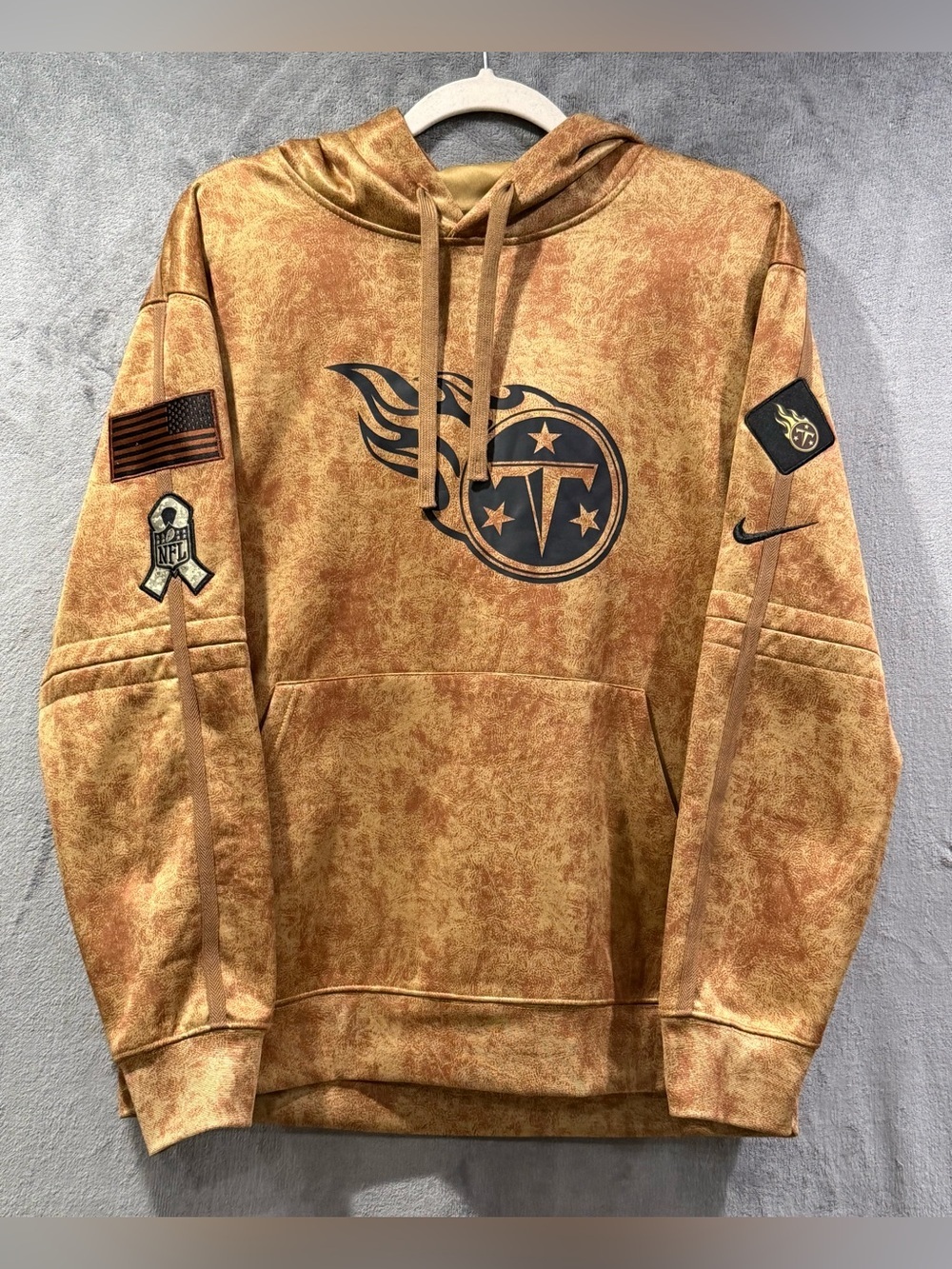 Nike 2023 Tennessee Titans Salute to Service Authentic Sideline Hoodie Size L